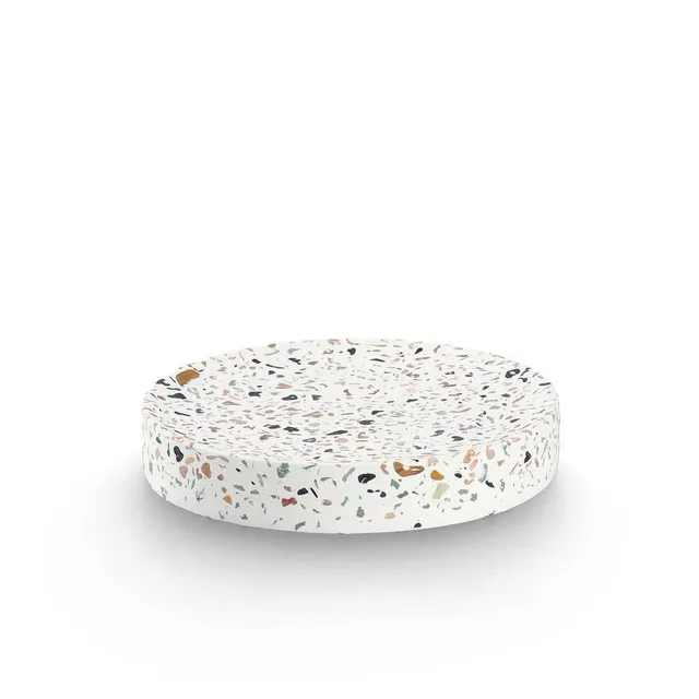 zeller-present-bad-seifenschale-terrazzo-zement-eckig image 1