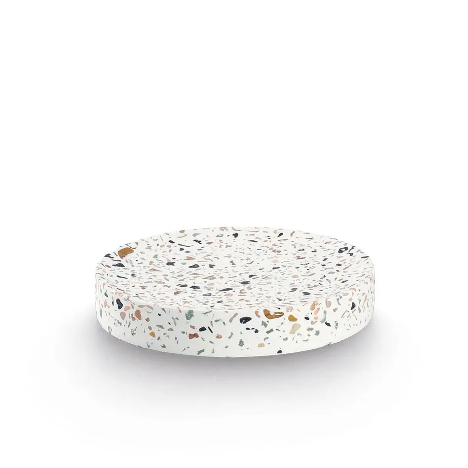 zeller-present-bad-seifenschale-terrazzo-zement-eckig image 1