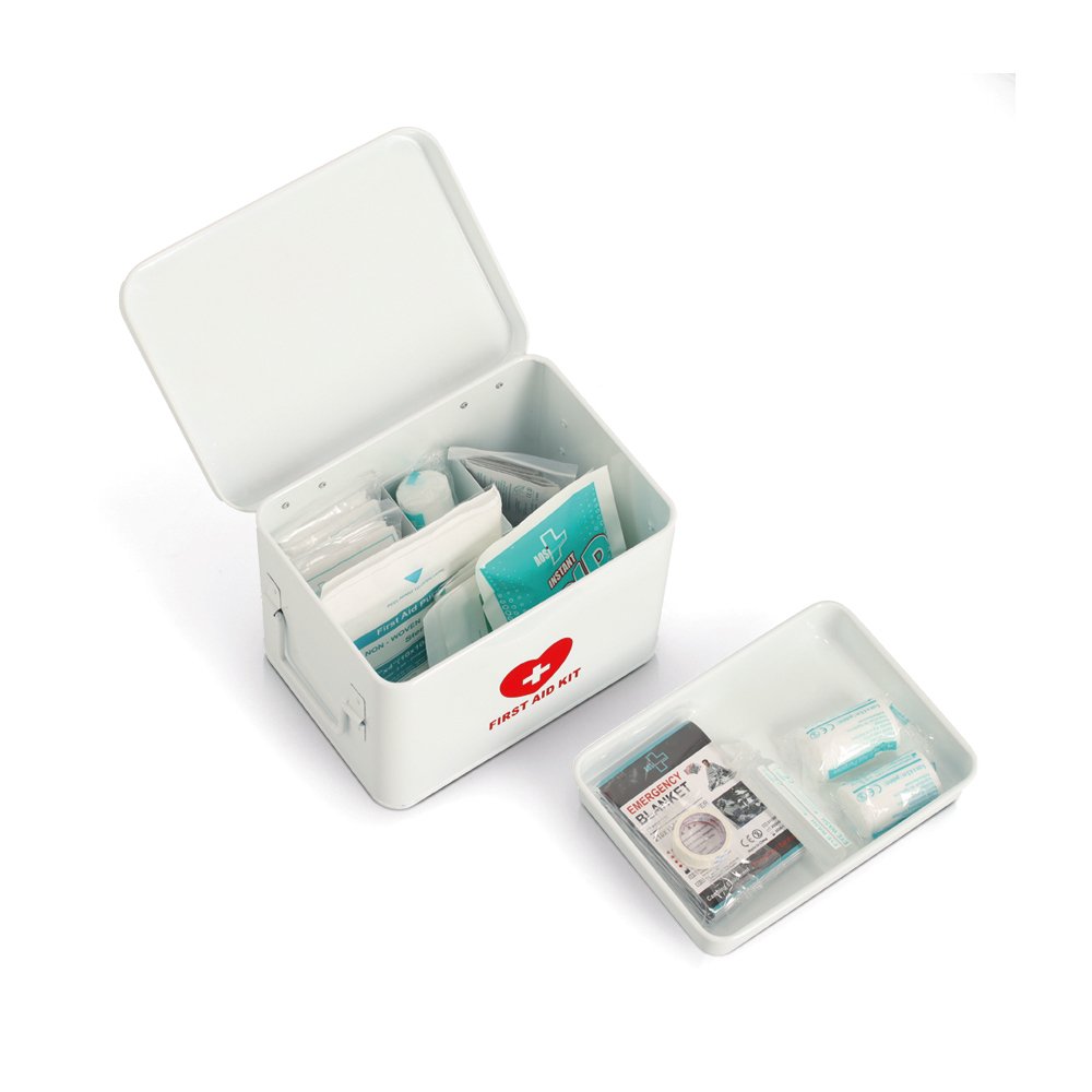 zeller-present-medizinbox-metall-wei-first-aid-kit image 3