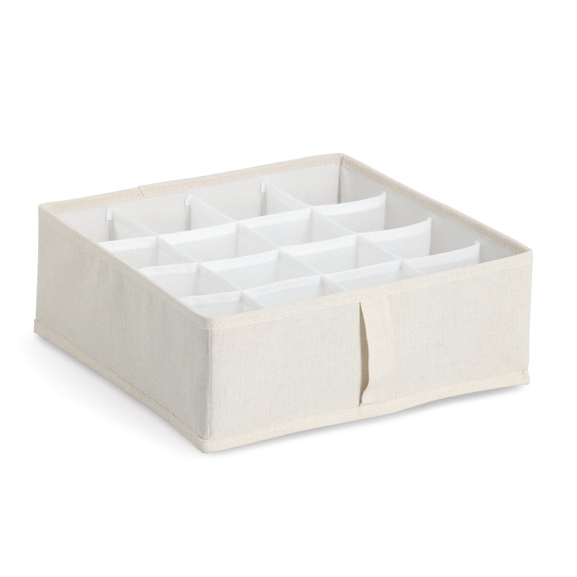 zeller-present-aufbewahrungsbox-16-f-cher-polyester-beige image 1