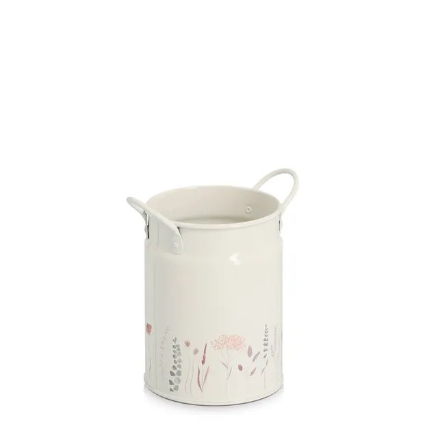 zeller-present-flowers-utensilienhalter-1250-ml-metall-blumen image 1