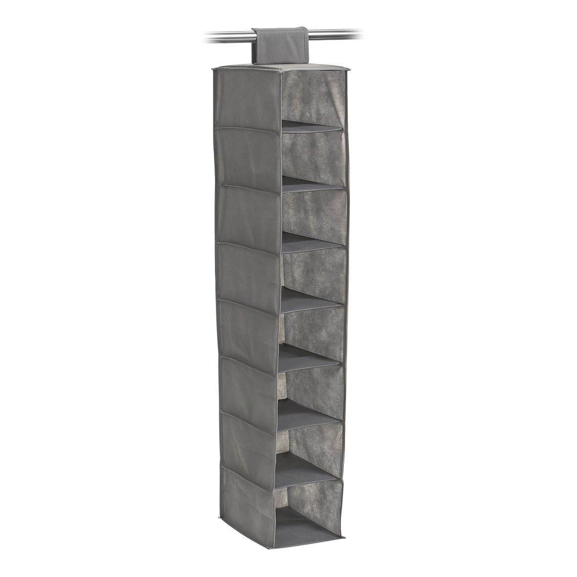 zeller-present-home-living-h-ngeaufbewahrung-8-f-cher-vlies-grau image 1