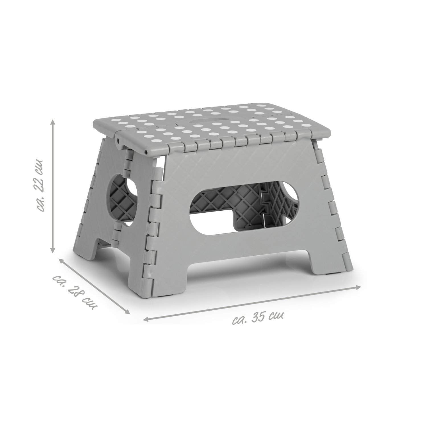 zeller-present-klapphocker-kunststoff-grau-150kg-klappbar image 2