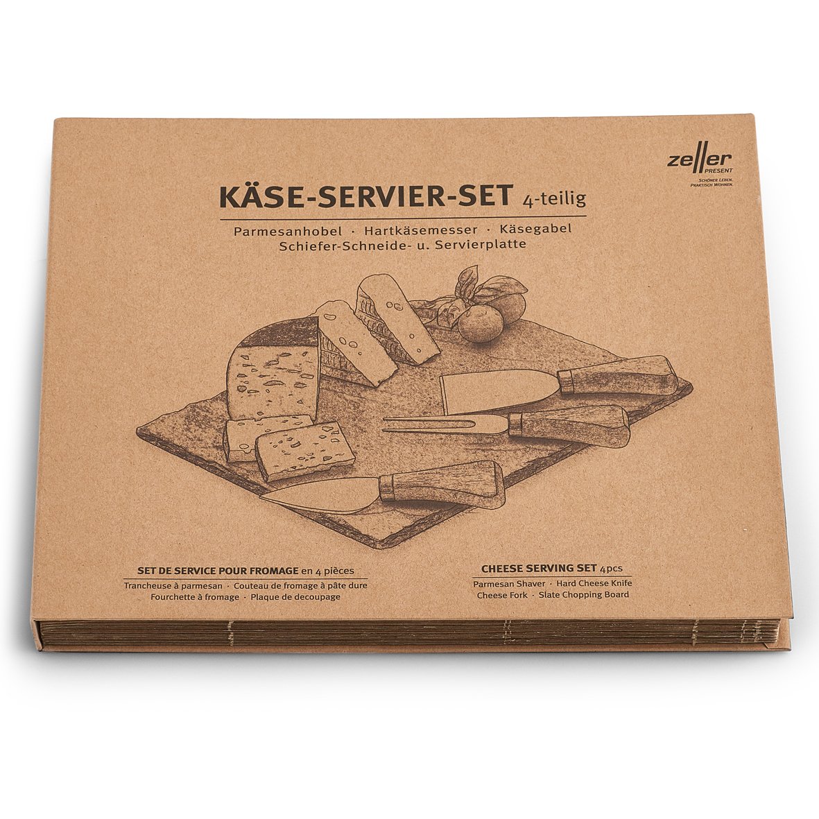 zeller-present-k-che-k-se-servier-set-4-tlg-schiefer-servierplatte image 3