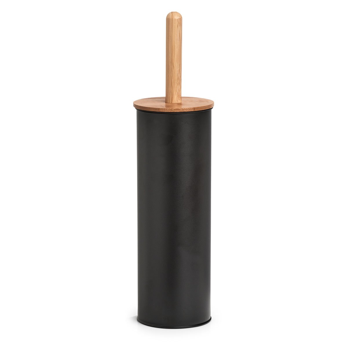 zeller-present-wc-b-rste-metall-bambus-schwarz image 1