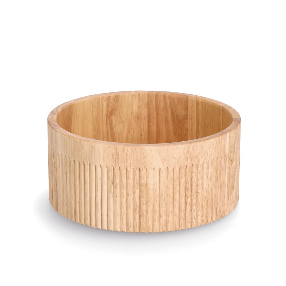 zeller-present-stripes-schale-gummibaum-holz-gestreift image 1