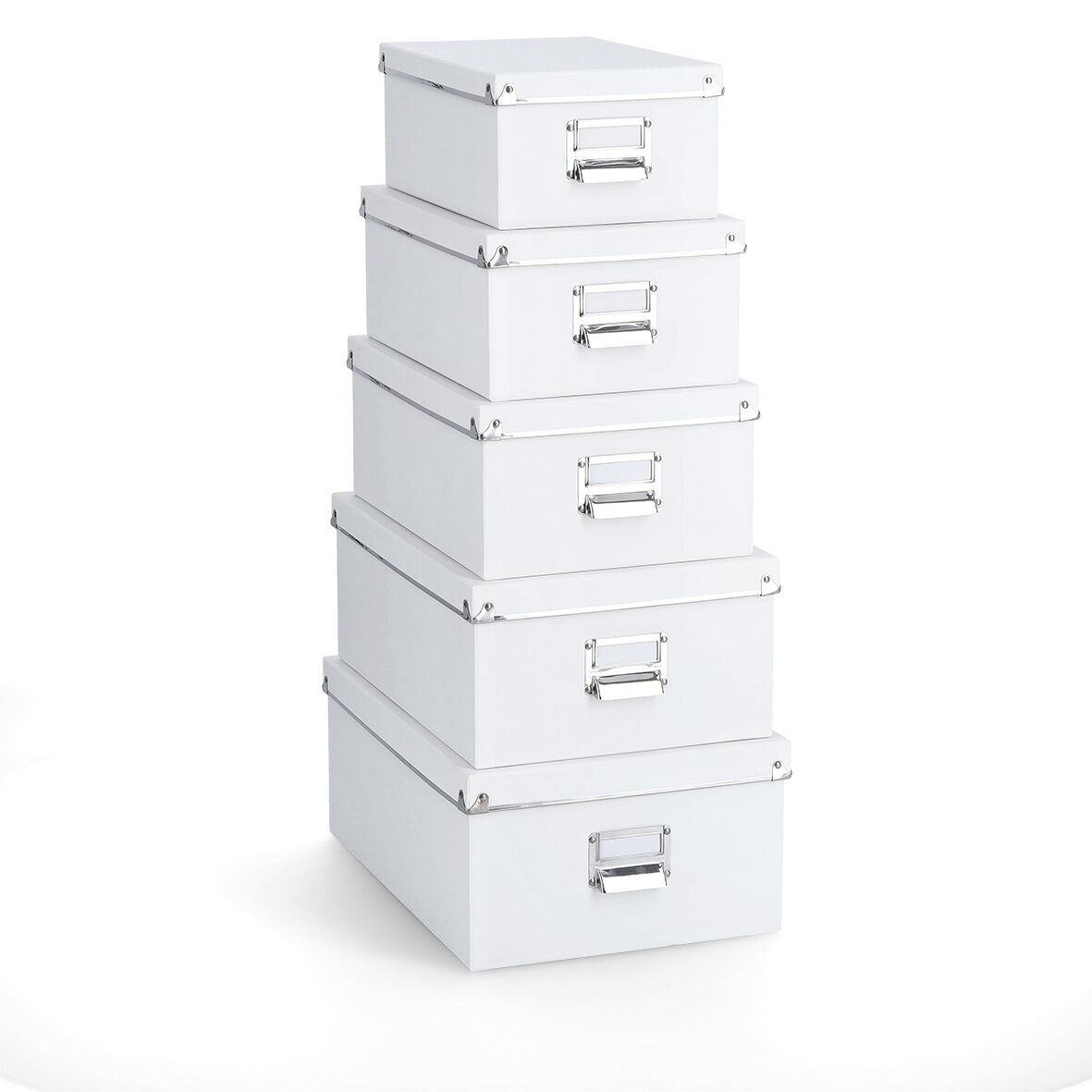 zeller-present-home-living-boxen-set-5-tlg-pappe-wei image 1