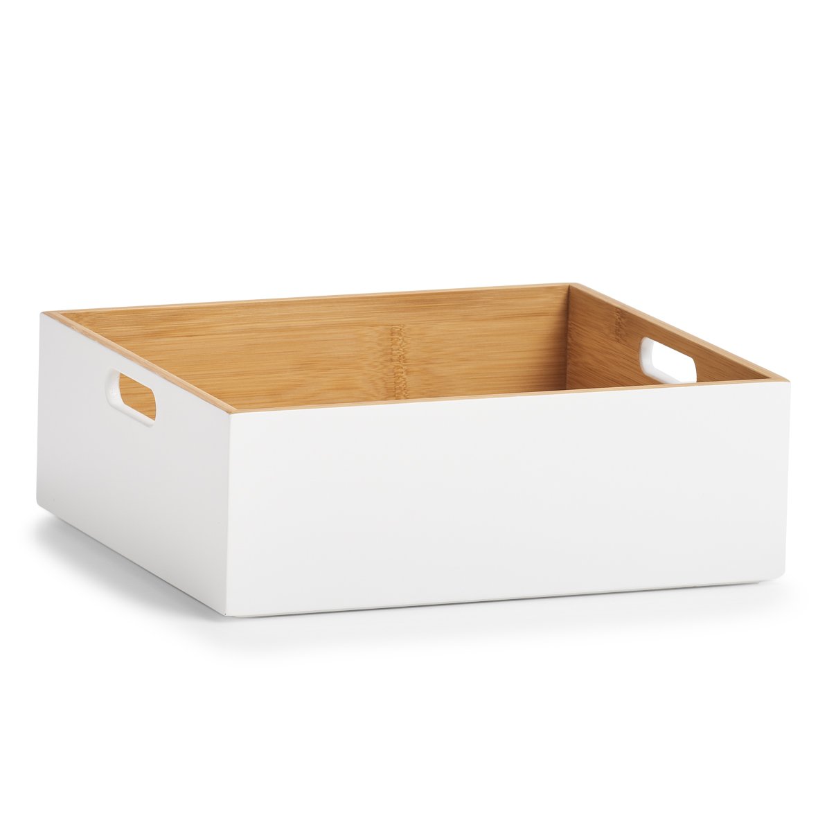 zeller-home-living-aufbewahrungskiste-bambus-wei-stapelbar image 1
