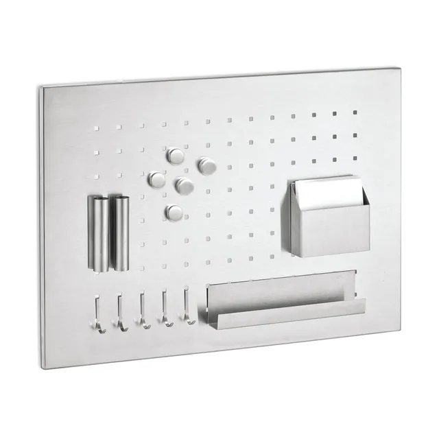 zeller-present-memoboard-edelstahl-mit-utensilien-magnetisch image 1