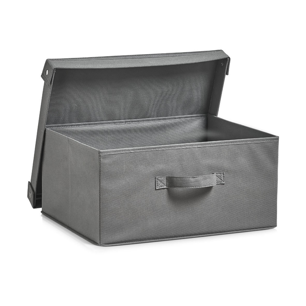 zeller-present-k-che-aufbewahrungsbox-vlies-grau-mit-deckel image 2