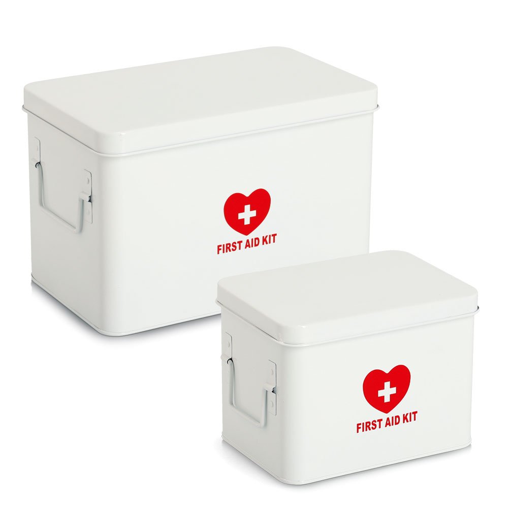 zeller-present-medizinbox-metall-wei-first-aid-kit-2-ebenen image 6