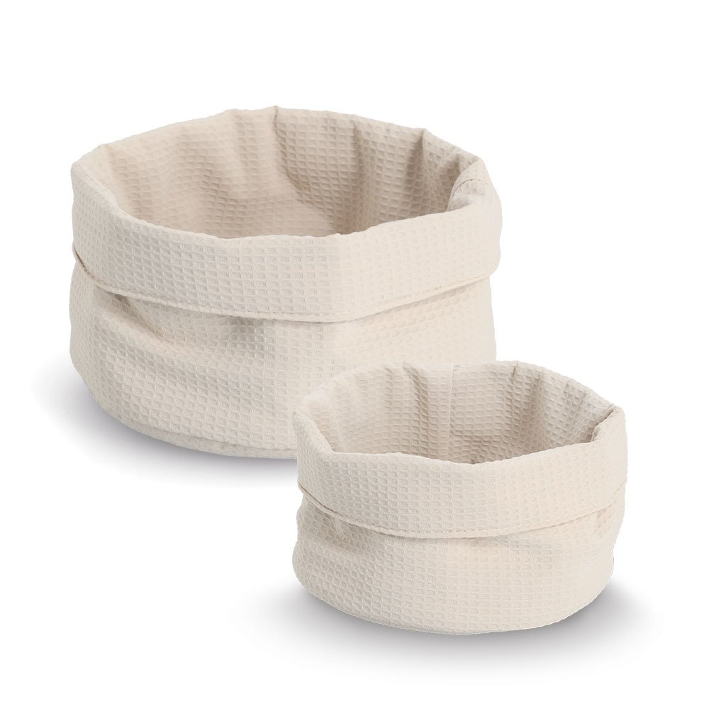 zeller-present-home-living-aufbewahrungskorb-waffelpiqu-creme-polyester image 4
