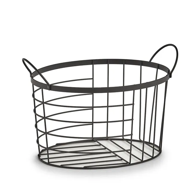 zeller-present-home-living-aufbewahrungskorb-metall-schwarz image 1