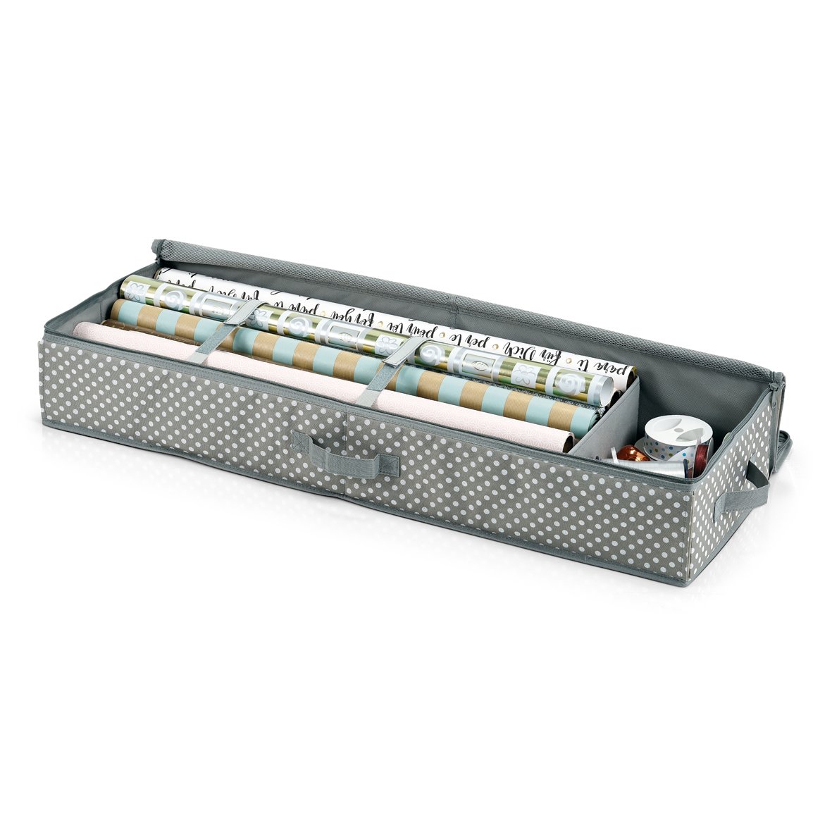 zeller-present-home-living-geschenkpapier-organizer-polyester-20-rollen image 3