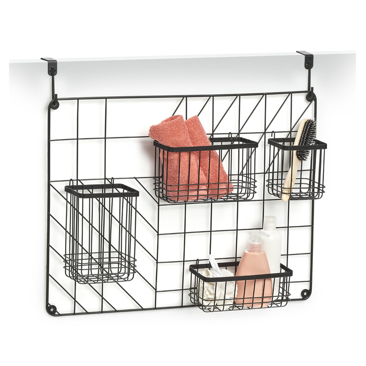 zeller-present-home-living-wand-organizer-set-5-tlg-schwarz image 4