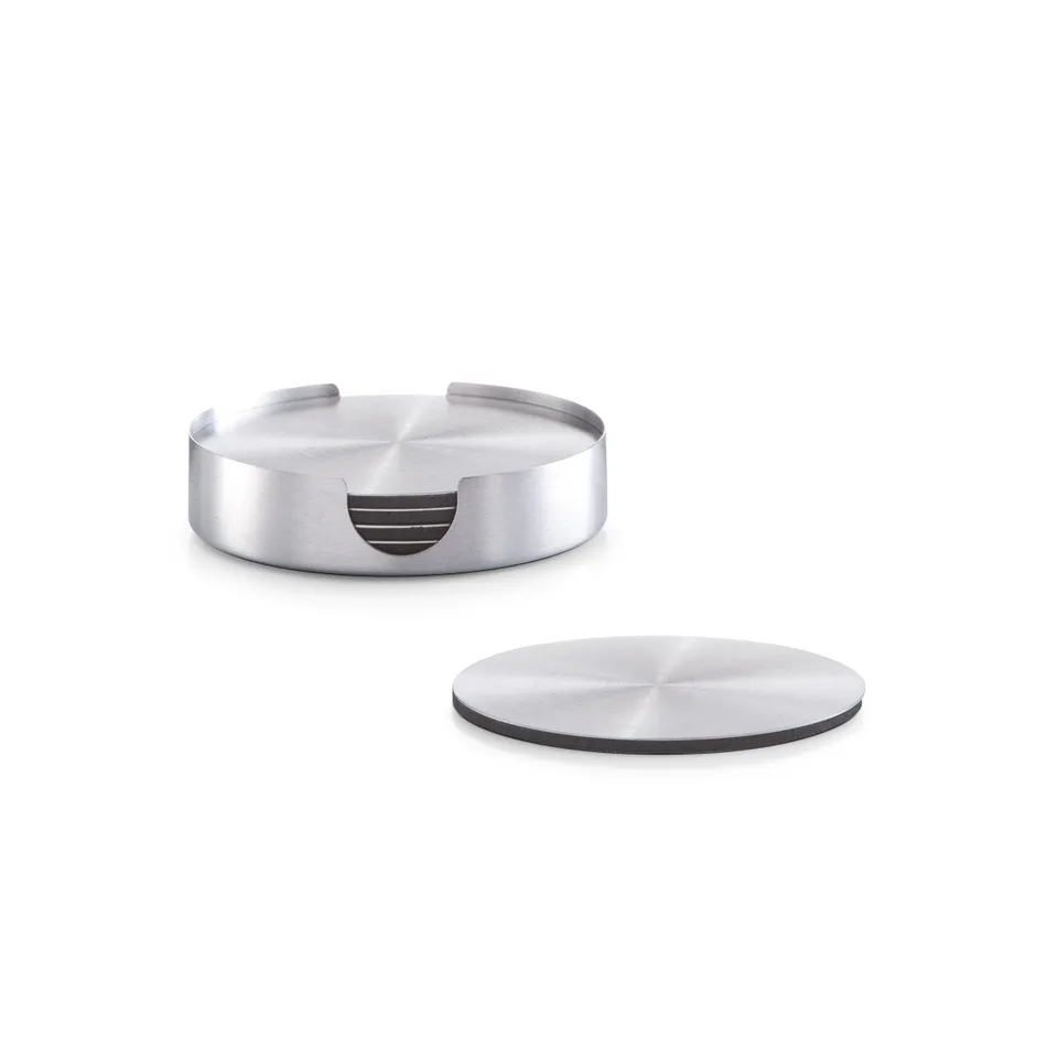 zeller-present-table-glasuntersetzer-set-edelstahl-7-tlg image 1