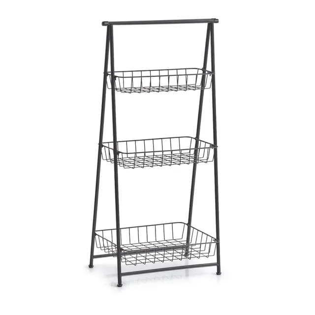 zeller-present-home-living-standregal-3-lagig-metall-schwarz image 1