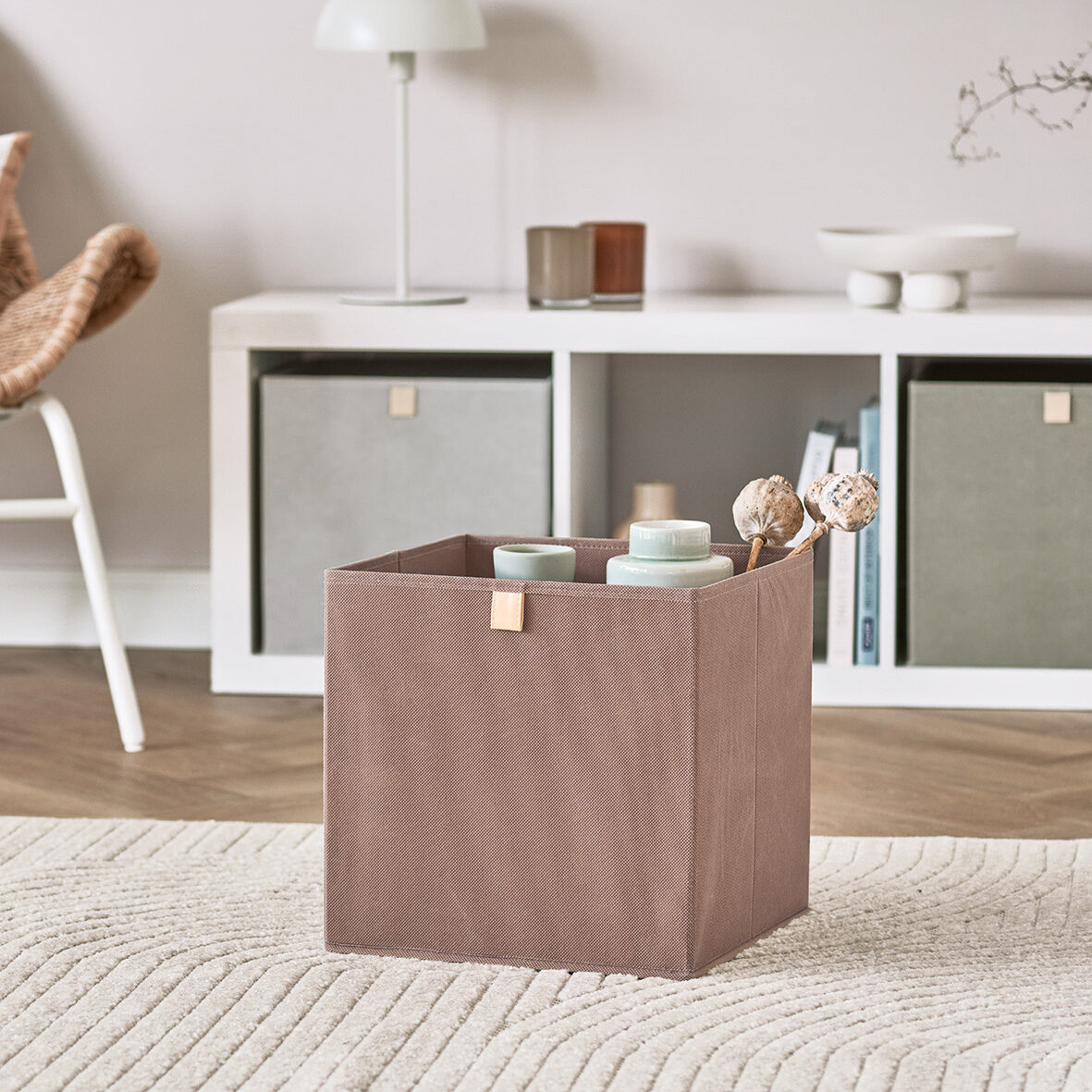 zeller-present-home-living-aufbewahrungsbox-vlies-mocca-faltbar image 5