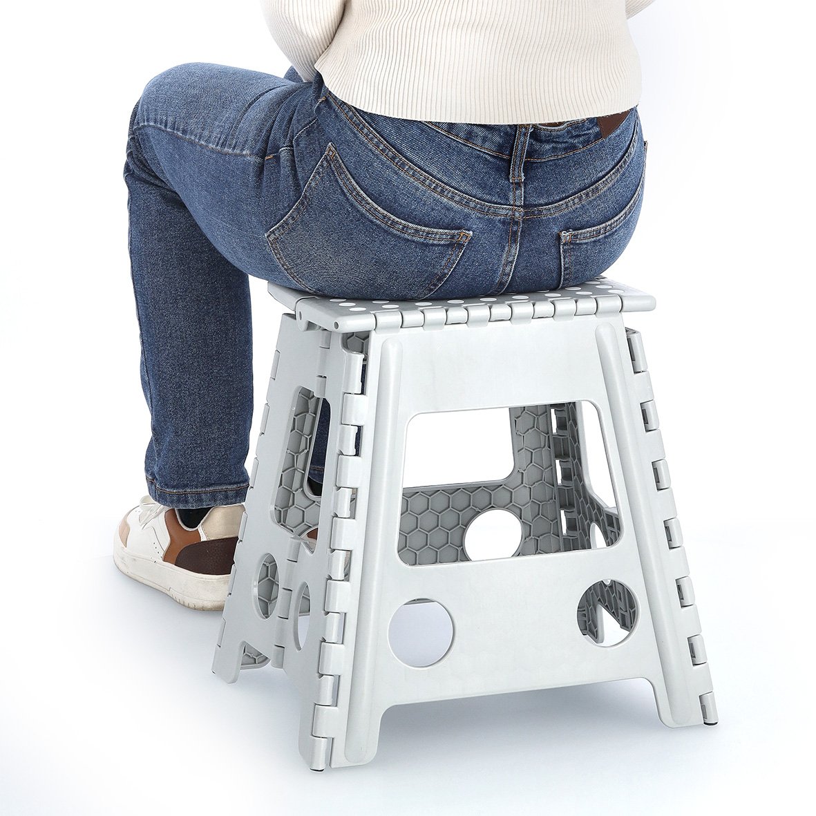 zeller-present-home-living-klapphocker-kunststoff-grau-150kg image 4