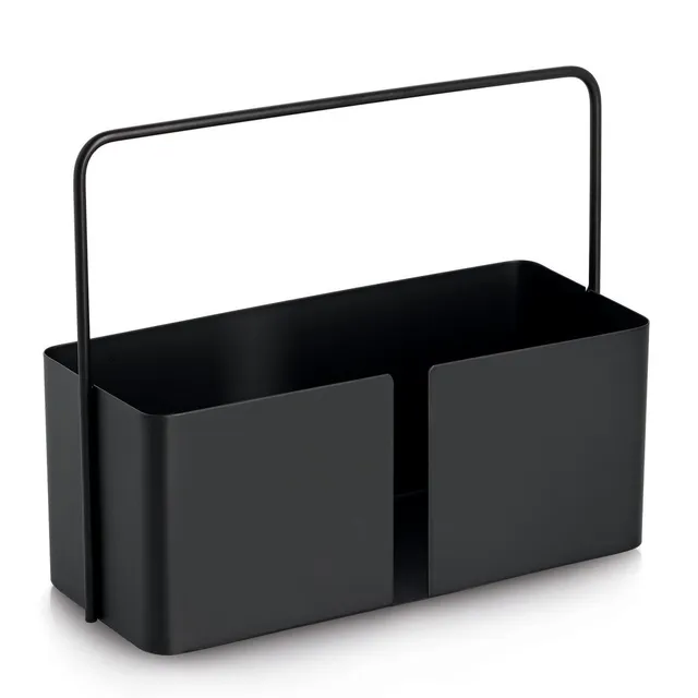 zeller-present-home-living-tragekorb-metall-schwarz image 1