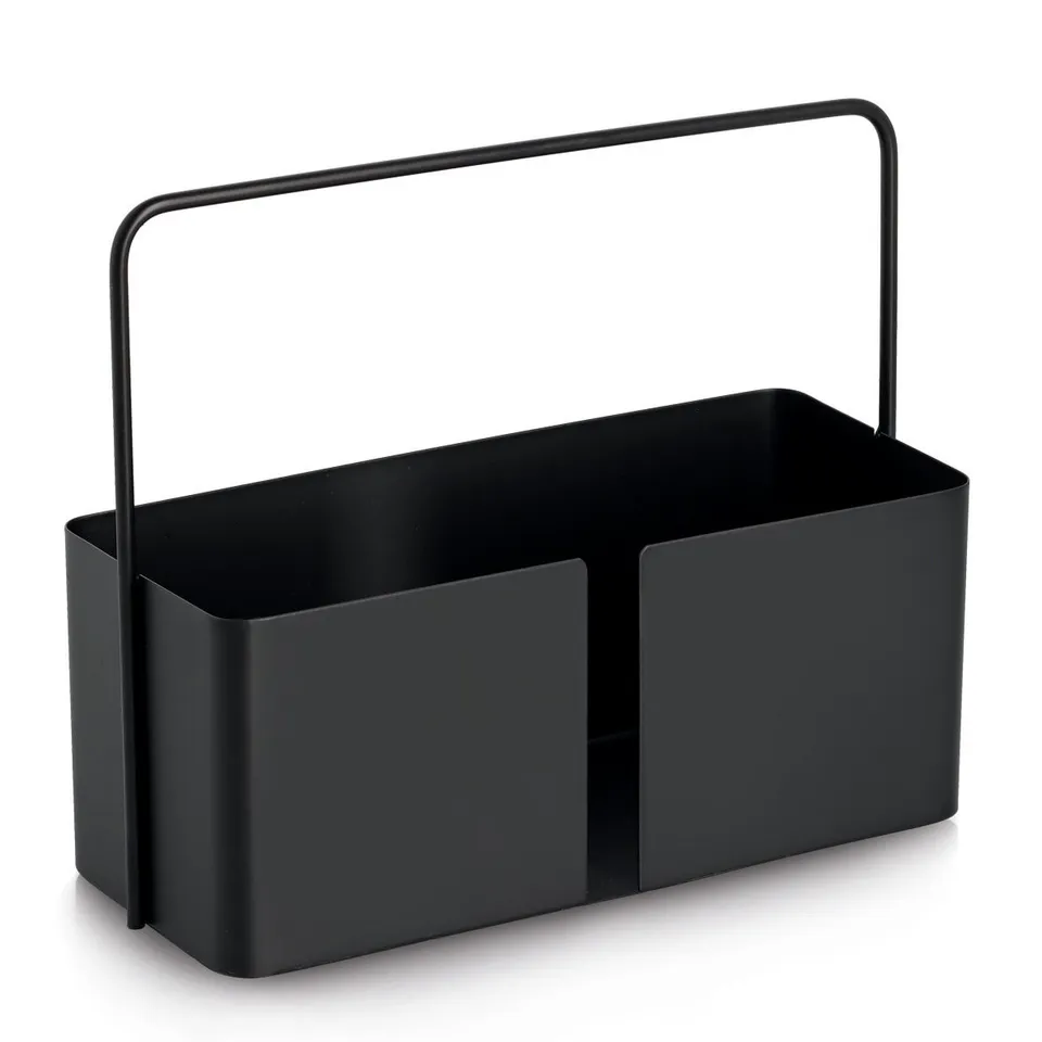 zeller-present-home-living-tragekorb-metall-schwarz image 1