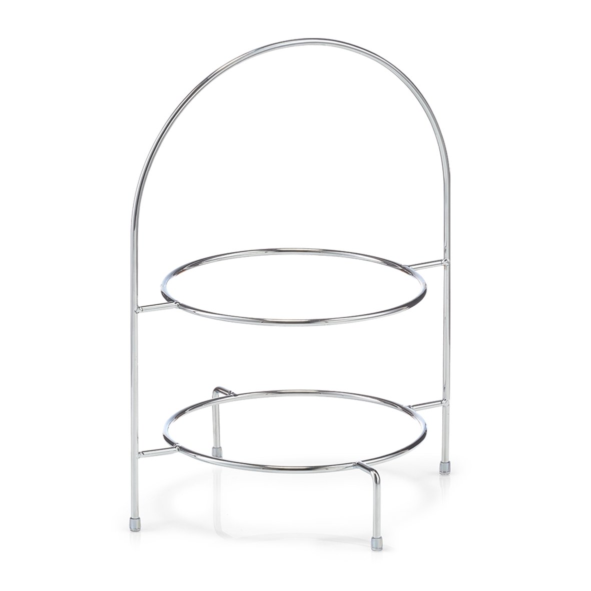zeller-present-table-etagere-f-r-teller-metall-verchromt-gro image 1