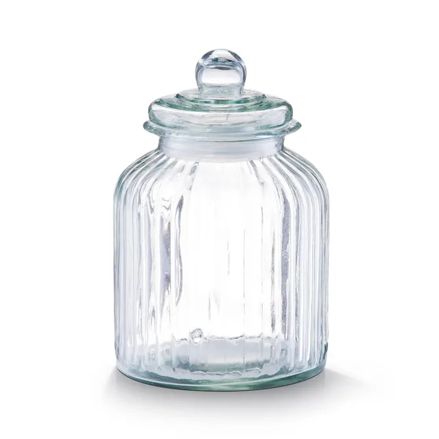 zeller-present-k-che-vorratsglas-nostalgie-3800-ml-mit-silikonring image 1