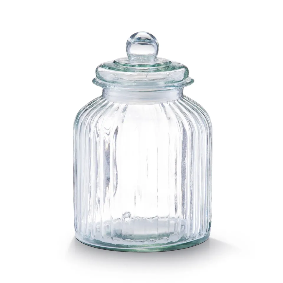 zeller-present-k-che-vorratsglas-nostalgie-3800-ml-mit-silikonring image 1