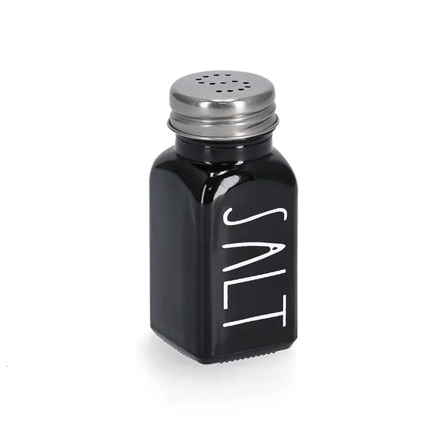 zeller-present-salt-salzstreuer-80-ml-glas-schwarz-nachf-llbar image 1
