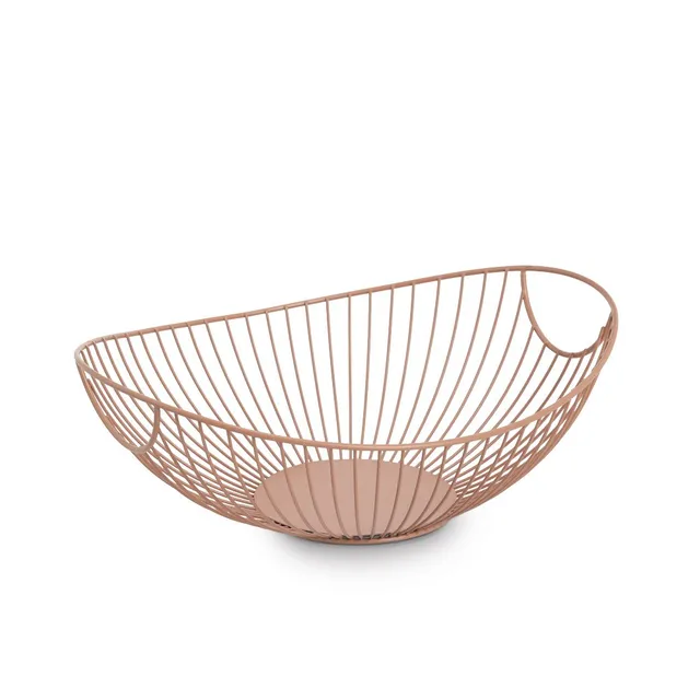 zeller-present-k-che-obstkorb-metall-mocca-modern image 1