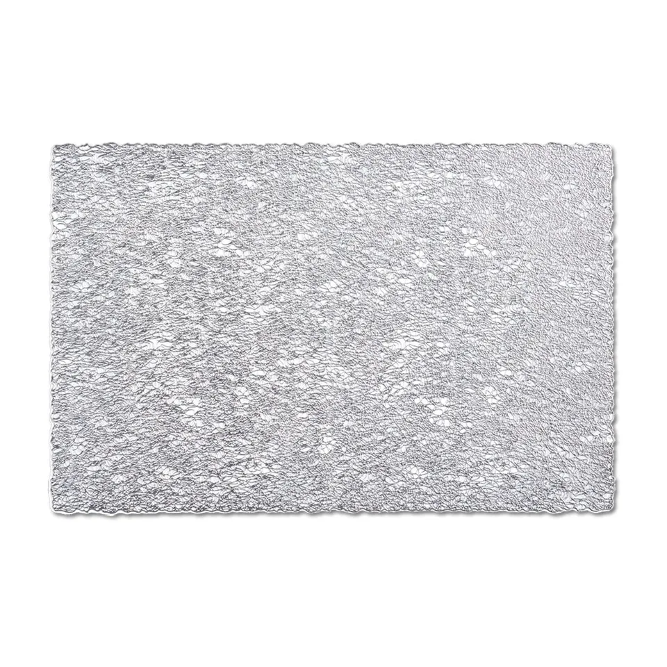 zeller-present-table-weave-platzset-silber-kunststoff image 1
