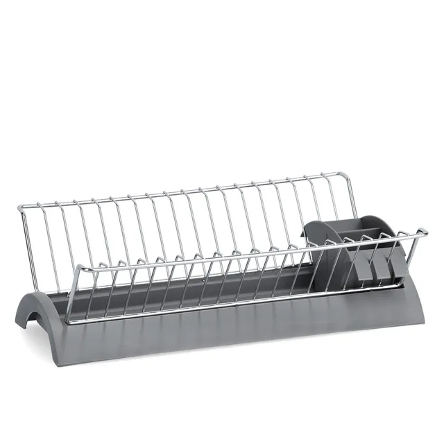 zeller-present-k-che-geschirrabtropfst-nder-metall-grau image 1
