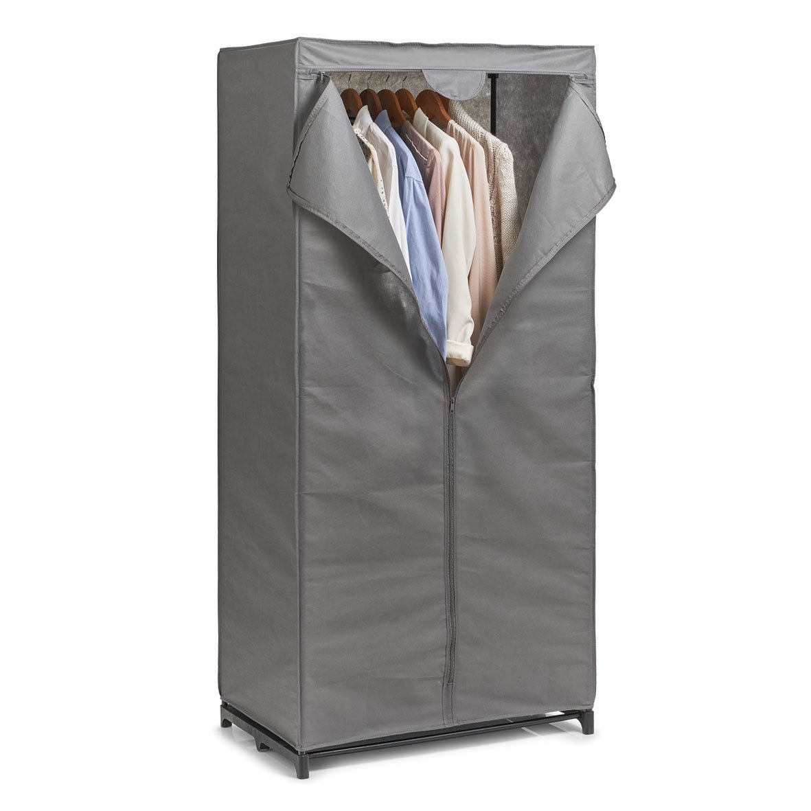 zeller-present-home-living-textil-schrank-vlies-metall-grau image 2