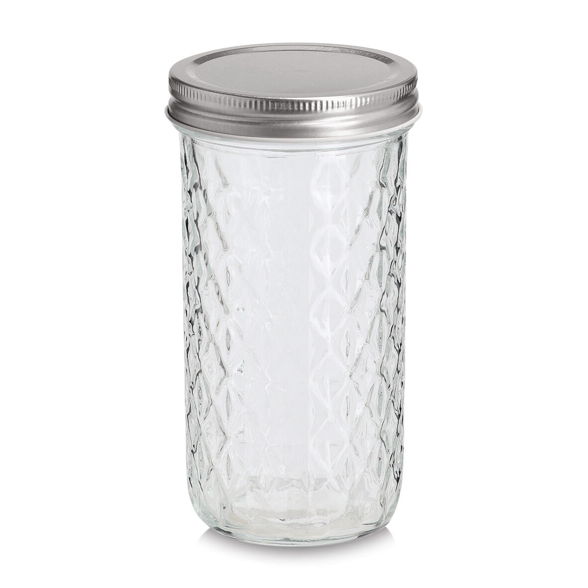 zeller-present-k-che-vorratsglas-550-ml-mit-metalldeckel-silber image 1