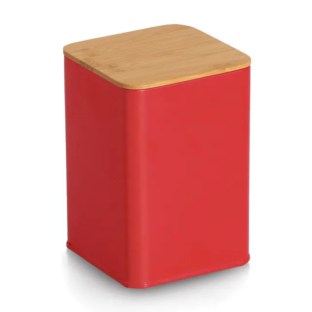 zeller-present-k-che-vorratsdose-bambusdeckel-1100-ml-rot image 1