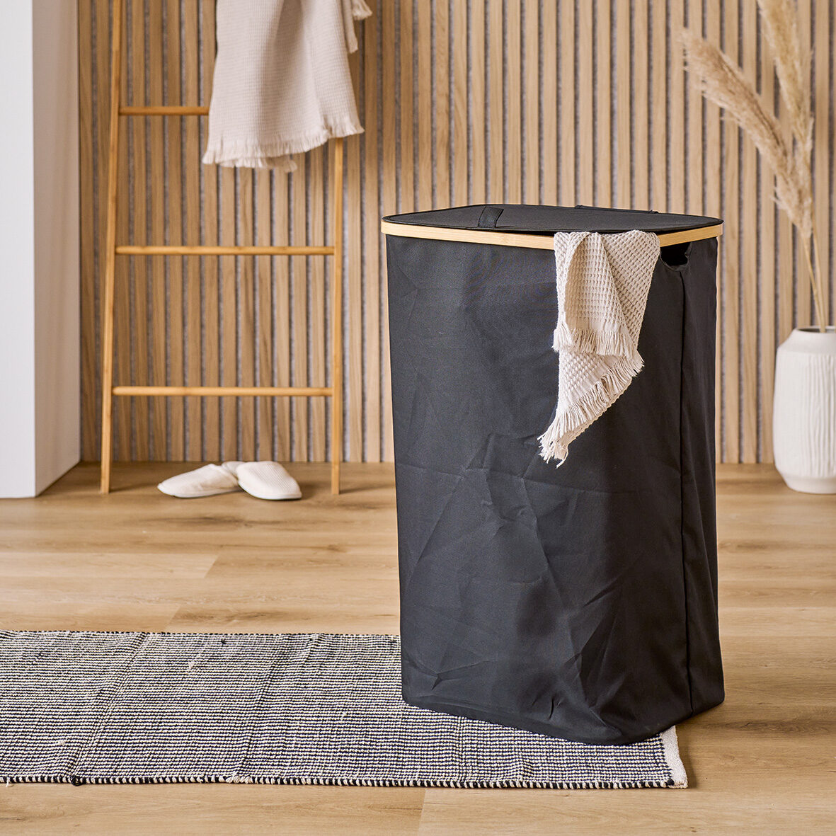 zeller-home-w-schesammler-polyester-schwarz-tragetasche image 4
