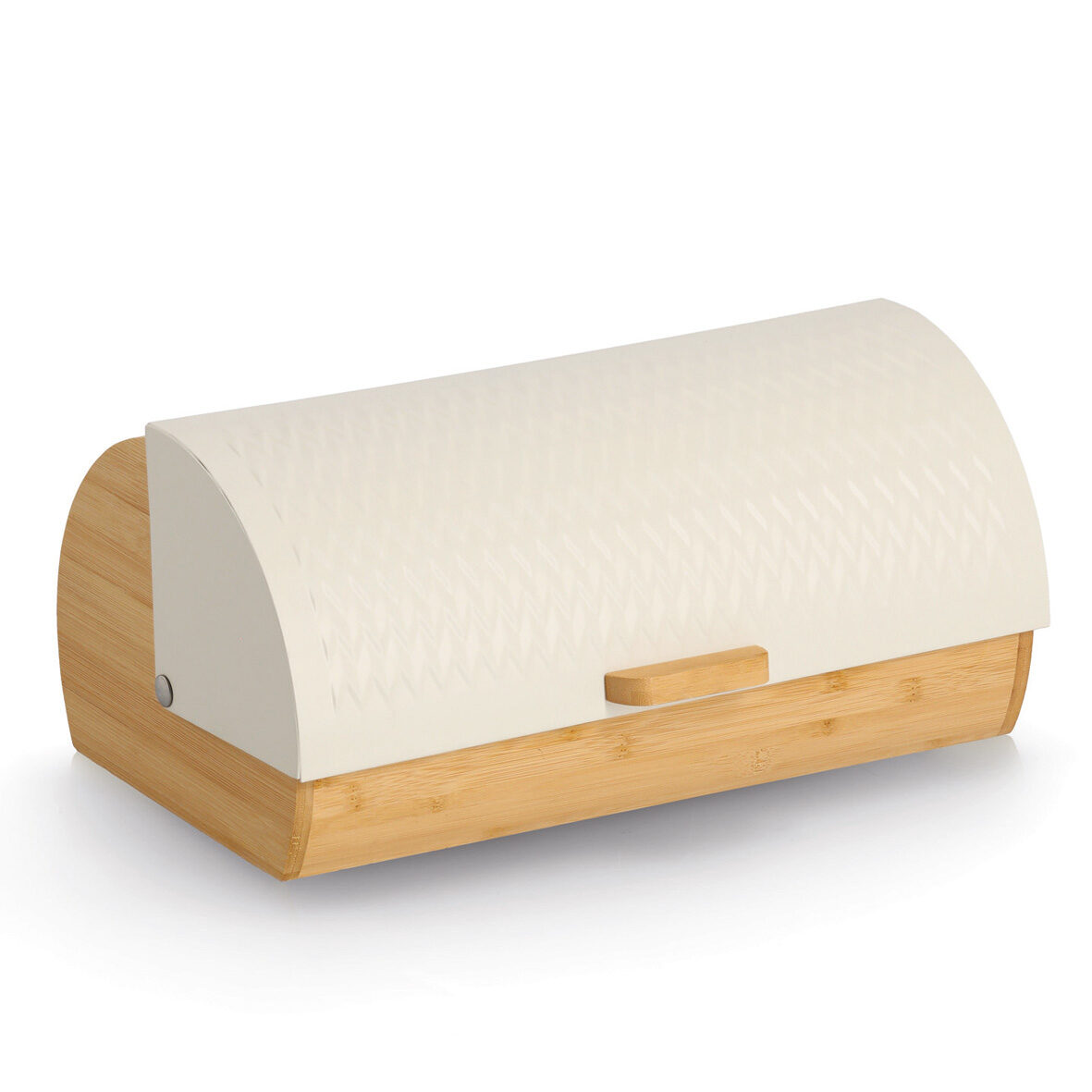 zeller-present-brotkasten-bambus-metall-creme image 1