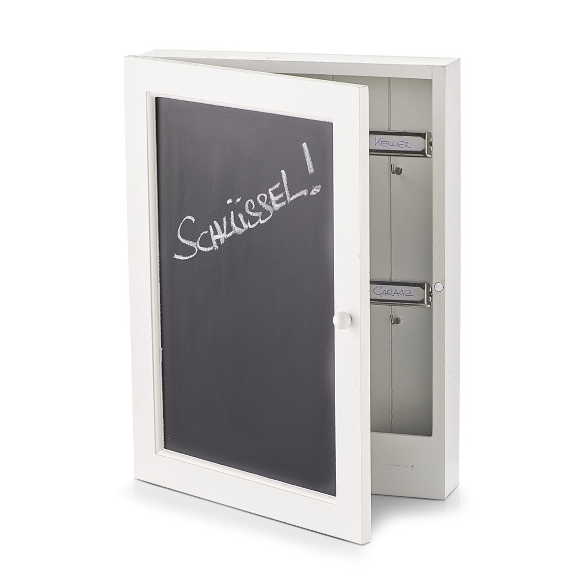 zeller-present-schl-sselkasten-tafel-mdf-mit-kreidetafel-6-haken image 1