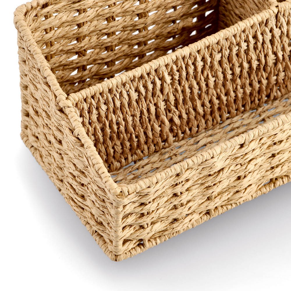 zeller-present-home-living-utensilien-organizer-papiergeflecht-natur image 3