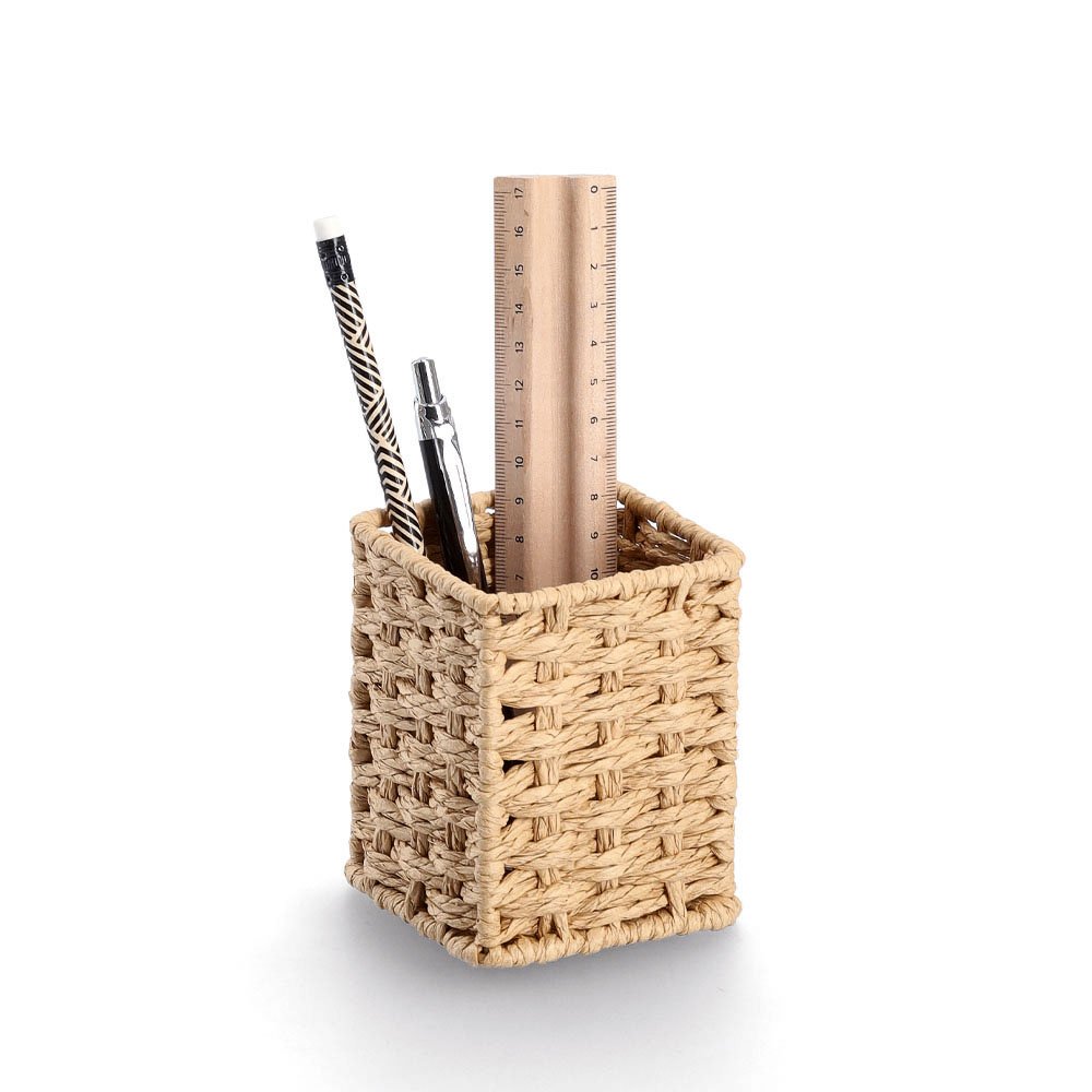zeller-present-office-stiftehalter-papiergeflecht-natur image 3