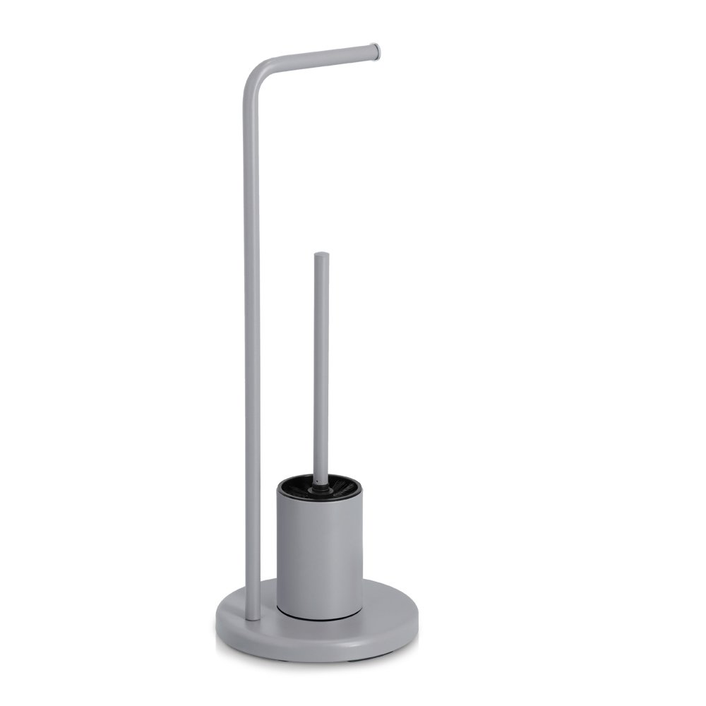 zeller-present-bad-wc-garnitur-metall-grau-mit-b-rste image 1