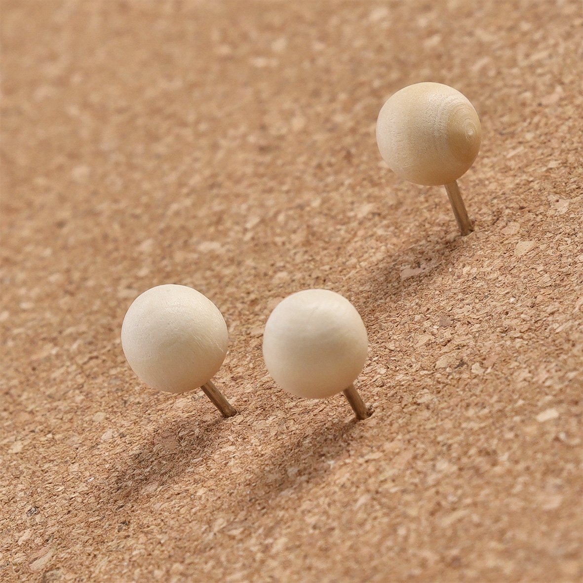 zeller-present-office-push-pins-set-25-tlg-holz-f-r-pinnwand image 3