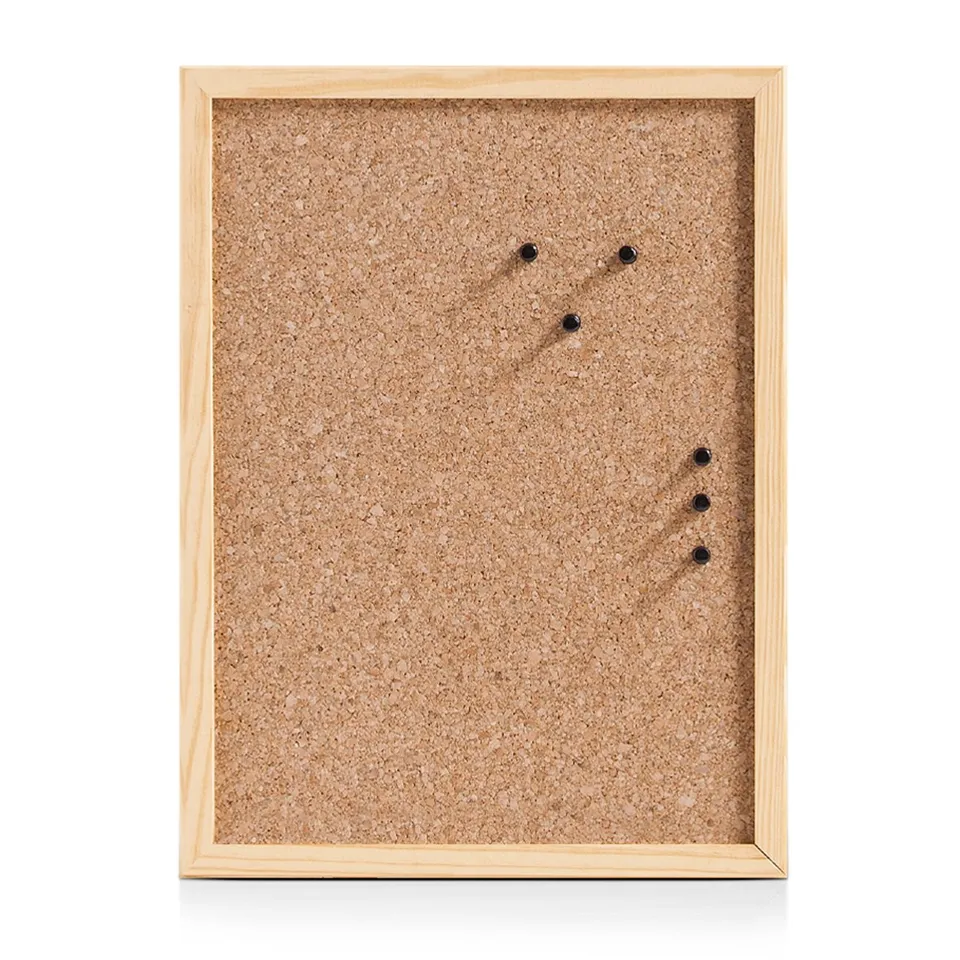 zeller-present-office-pinboard-kork-kiefer-holzrahmen image 1
