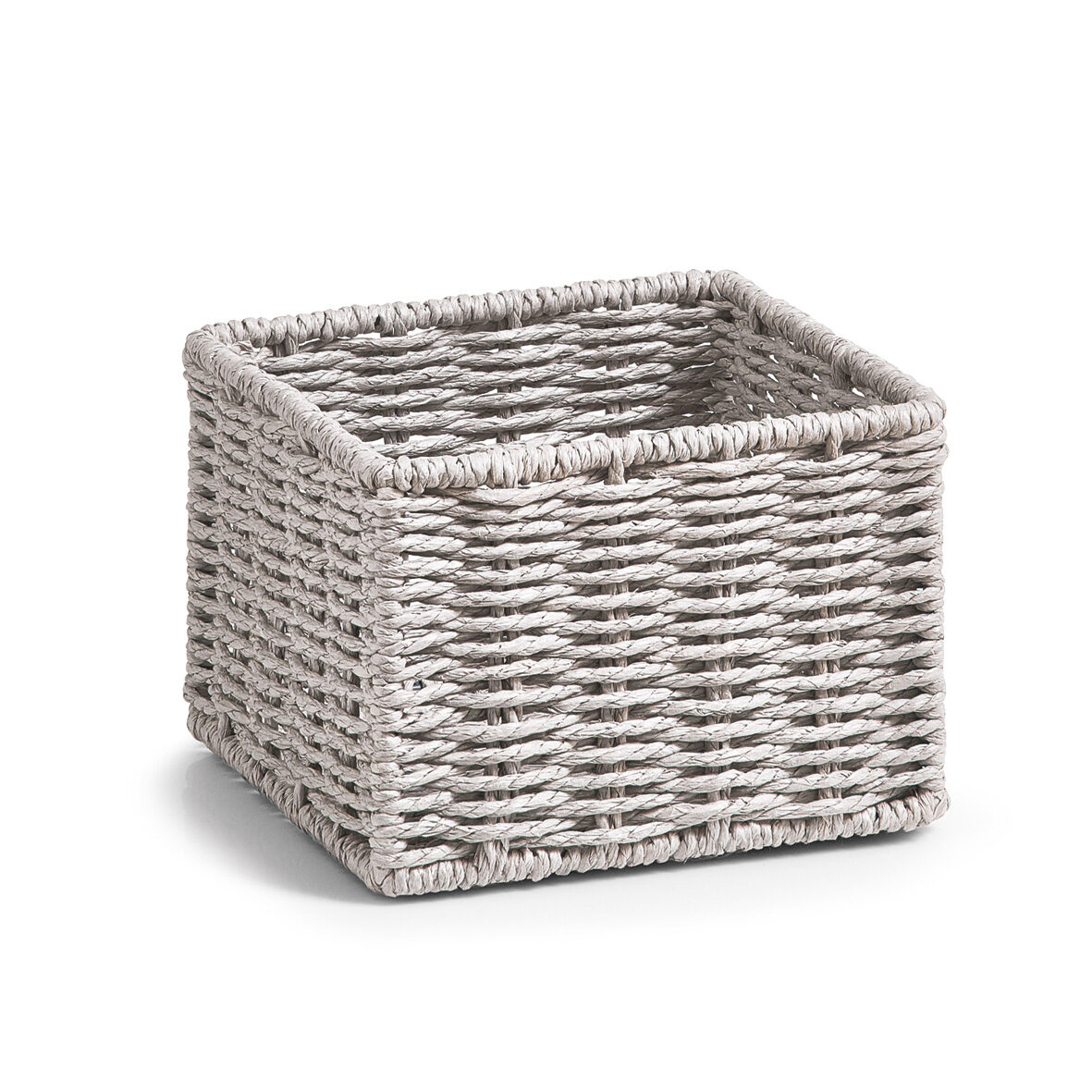 zeller-present-home-living-aufbewahrungsk-rbchen-set-2-tlg-papiergeflecht image 2