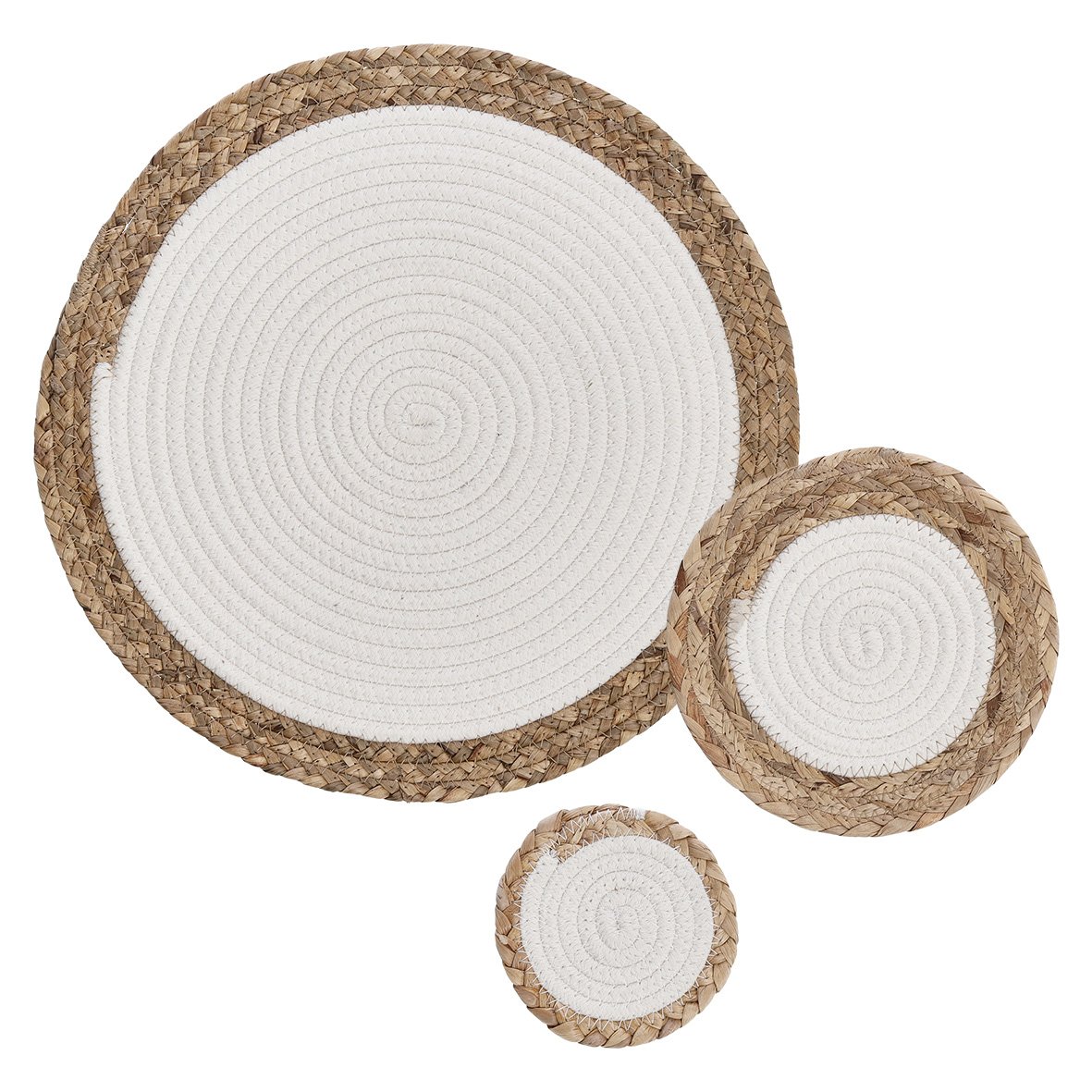 zeller-present-table-boho-kitchen-glasuntersetzer-baumwolle-12-cm image 5