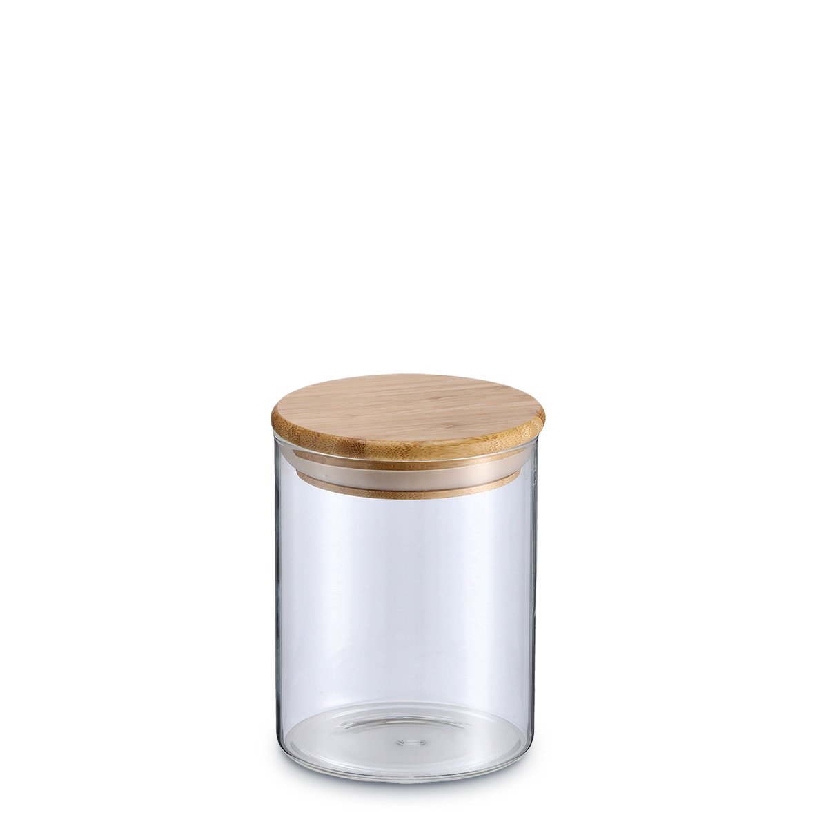zeller-present-k-che-vorratsglas-mit-bambusdeckel-750-ml-glas image 1