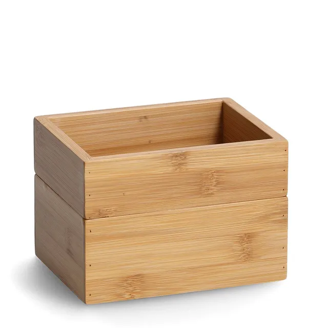 zeller-present-home-living-ordnungsboxen-set-2-tlg-bambus-stapelbar image 1