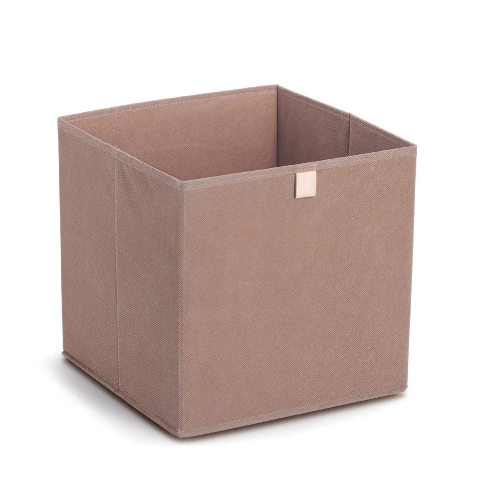 zeller-present-home-living-aufbewahrungsbox-vlies-mocca-faltbar image 1