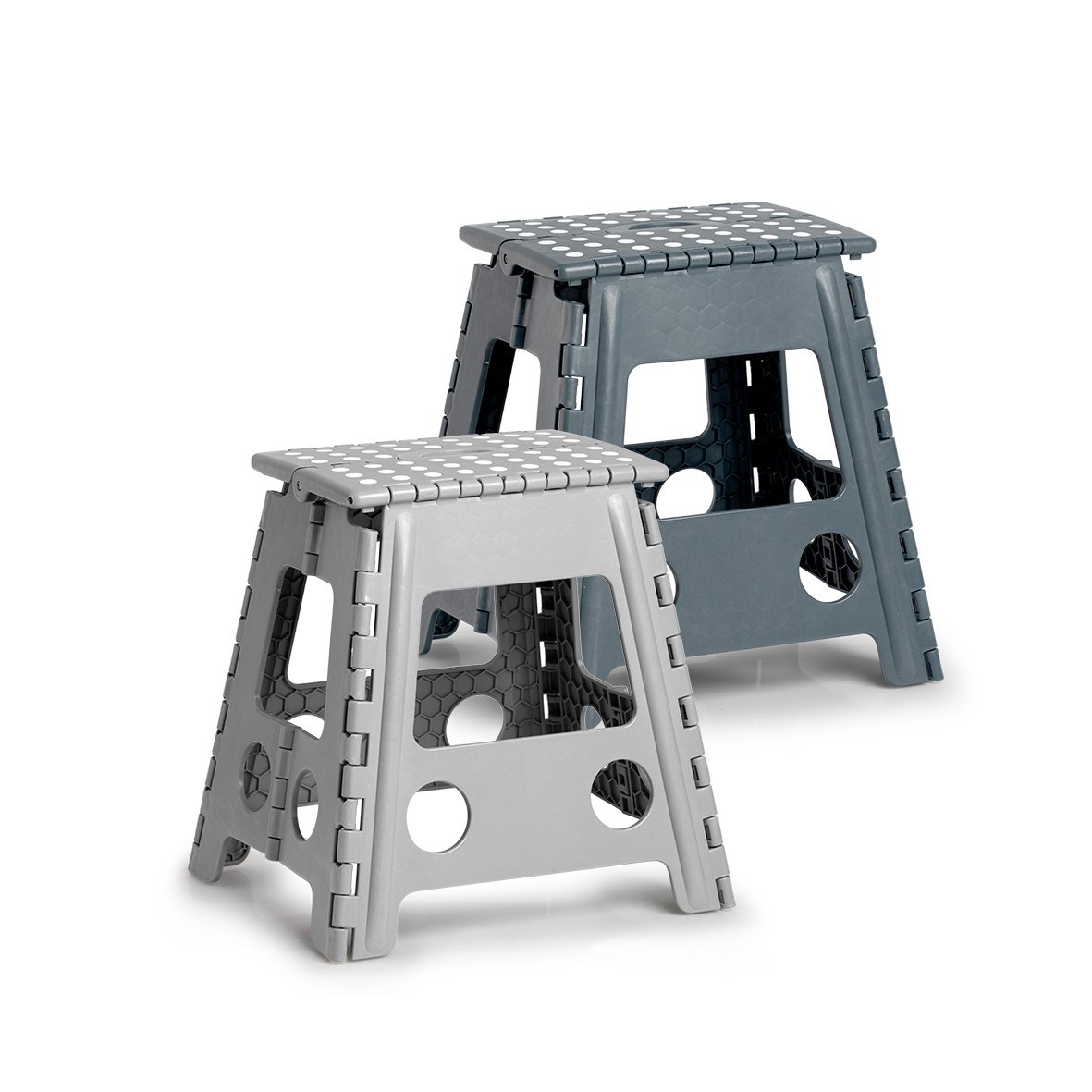 zeller-present-home-living-klapphocker-kunststoff-grau-150kg image 2