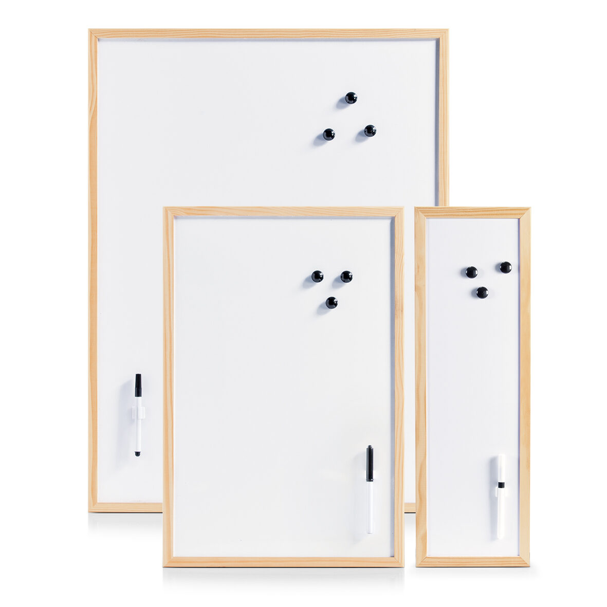 zeller-present-office-magnet-schreibtafel-metall-kiefer image 3